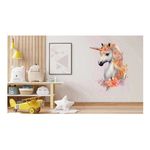 Casa si Gradina - Decoratiuni - Stickere decorative - Sticker decorativ, Unicorn, Portocaliu, 70 cm, 1287STK-5 - Infinity.ro