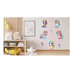 Casa si Gradina - Decoratiuni - Stickere decorative - Sticker decorativ Waterproof cu Unicorni,  78x60 cm, 1314STK-2 - Infinity.ro