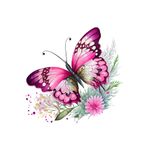 Casa si Gradina - Decoratiuni - Stickere decorative - Sticker decorativ, Fluture, Roz, 69 cm, 1209STK-5 - Infinity.ro