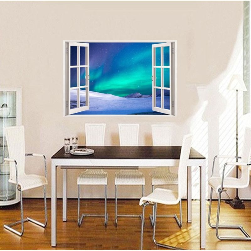 Casa si Gradina - Decoratiuni - Stickere decorative - Sticker decorativ, Fereastra 3D, Cer, 85 cm, 539STK - Infinity.ro