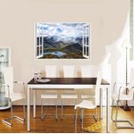 Casa si Gradina - Decoratiuni - Stickere decorative - Sticker decorativ, Fereastra 3D, Munte, 85 cm, 559STK - Infinity.ro