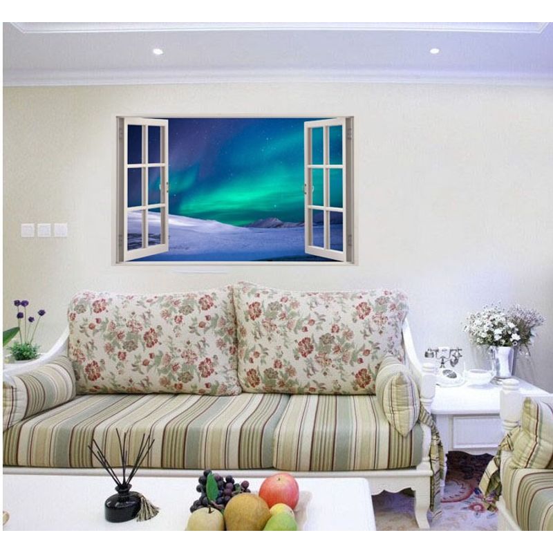 Casa si Gradina - Decoratiuni - Stickere decorative - Sticker decorativ, Fereastra 3D, Cer, 85 cm, 539STK - Infinity.ro