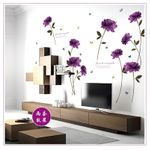 Casa si Gradina - Decoratiuni - Stickere decorative - Sticker decorativ, Flori mov, 140 cm, 797STK - Infinity.ro
