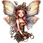 Casa si Gradina - Decoratiuni - Stickere decorative - Sticker decorativ, Zana, Maro, 65 cm, 1279STK-4 - Infinity.ro