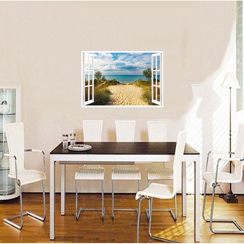 Casa si Gradina - Decoratiuni - Stickere decorative - Sticker decorativ, Fereastra 3D, Mare, 85 cm, 680STK - Infinity.ro