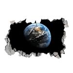 Casa si Gradina - Decoratiuni - Stickere decorative - Sticker decorativ, gaura in perete 3D,  Planeta, 85 cm, 1036STK-3 - Infinity.ro