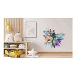Casa si Gradina - Decoratiuni - Stickere decorative - Sticker decorativ, Libelula, Albastru, 62 cm, 1206STK-1 - Infinity.ro