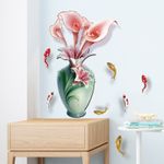 Casa si Gradina - Decoratiuni - Stickere decorative - Sticker decorativ, Vaza cu flori, 65 cm, 814STK - Infinity.ro