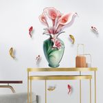 Casa si Gradina - Decoratiuni - Stickere decorative - Sticker decorativ, Vaza cu flori, 65 cm, 814STK - Infinity.ro