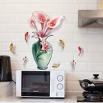 Casa si Gradina - Decoratiuni - Stickere decorative - Sticker decorativ, Vaza cu flori, 65 cm, 814STK - Infinity.ro