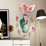 Casa si Gradina - Decoratiuni - Stickere decorative - Sticker decorativ, Vaza cu flori, 65 cm, 814STK - Infinity.ro