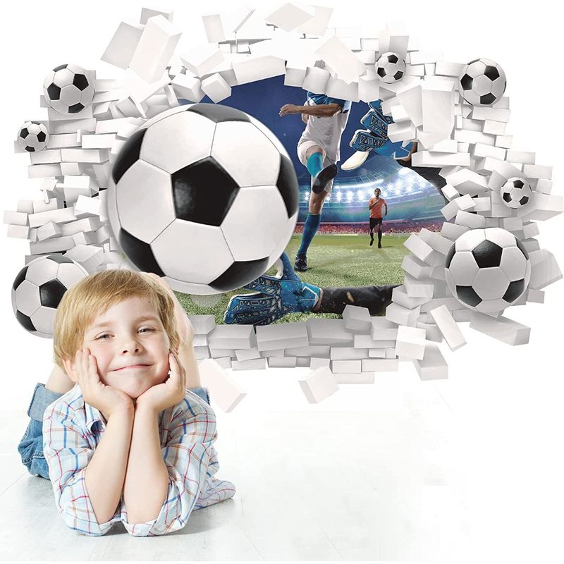 Casa si Gradina - Decoratiuni - Stickere decorative - Sticker decorativ cu Fotbal, 70 cm, 1129STK - Infinity.ro