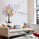 Casa si Gradina - Decoratiuni - Stickere decorative - Sticker decorativ, Copacul cu fluturi, 130 cm, 799STK - Infinity.ro