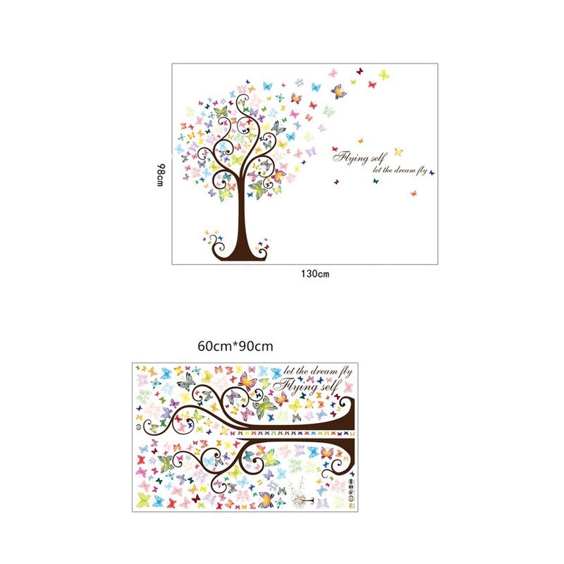 Casa si Gradina - Decoratiuni - Stickere decorative - Sticker decorativ, Copacul cu fluturi, 130 cm, 799STK - Infinity.ro