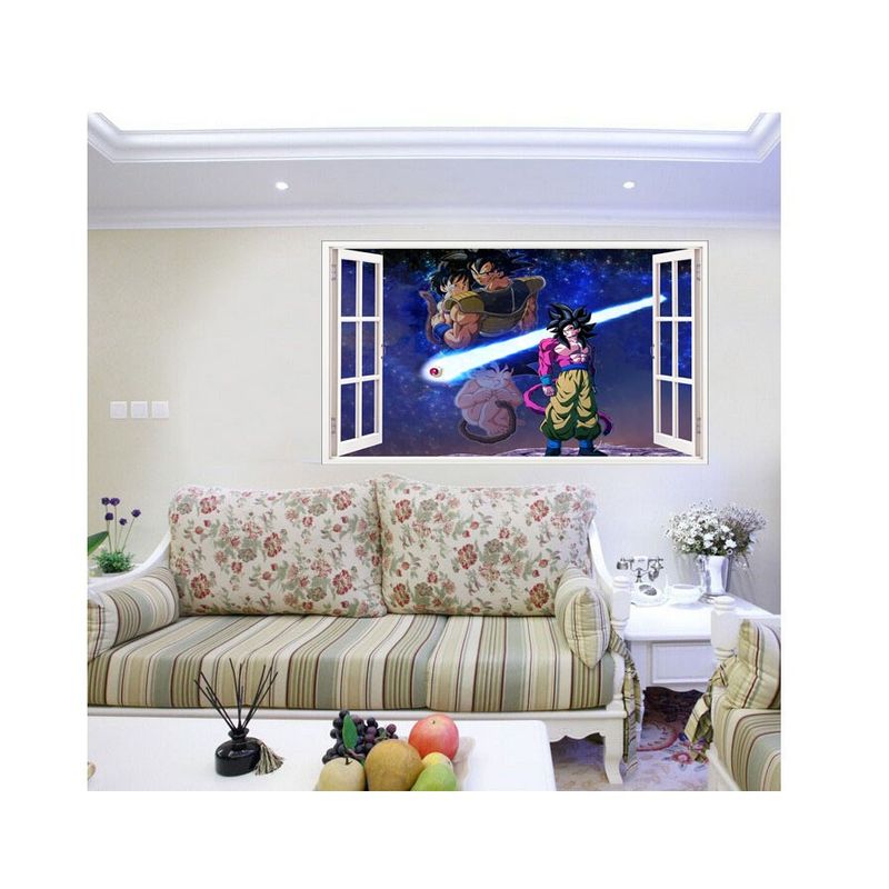 Casa si Gradina - Decoratiuni - Stickere decorative - Sticker decorativ, fereastra 3D,  Dragon Ball, 85 cm, 1025STK - Infinity.ro