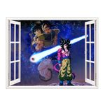 Casa si Gradina - Decoratiuni - Stickere decorative - Sticker decorativ, fereastra 3D,  Dragon Ball, 85 cm, 1025STK - Infinity.ro