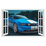 Casa si Gradina - Decoratiuni - Stickere decorative - Sticker decorativ masina, Ferestra 3D, 80 cm, 1011STK - Infinity.ro