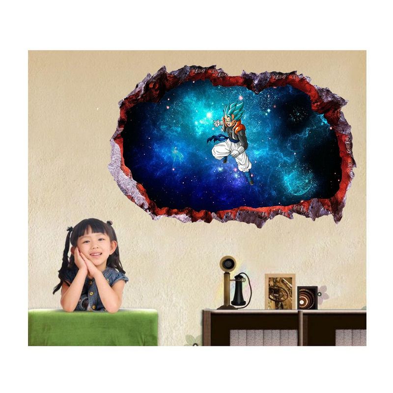 Casa si Gradina - Decoratiuni - Stickere decorative - Sticker decorativ, gaura in perete 3D,  Dragon Ball, 85 cm, 1022STK-1 - Infinity.ro