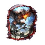 Casa si Gradina - Decoratiuni - Stickere decorative - Sticker decorativ cu Dinozauri, 85 cm, 4201ST-1 - Infinity.ro