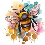 Casa si Gradina - Decoratiuni - Stickere decorative - Sticker decorativ, Albina, Galben, 61 cm, 1257STK - Infinity.ro