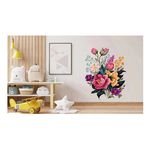 Casa si Gradina - Decoratiuni - Stickere decorative - Sticker decorativ, Flori, Multicolor, 85 cm, 1216STK-2 - Infinity.ro