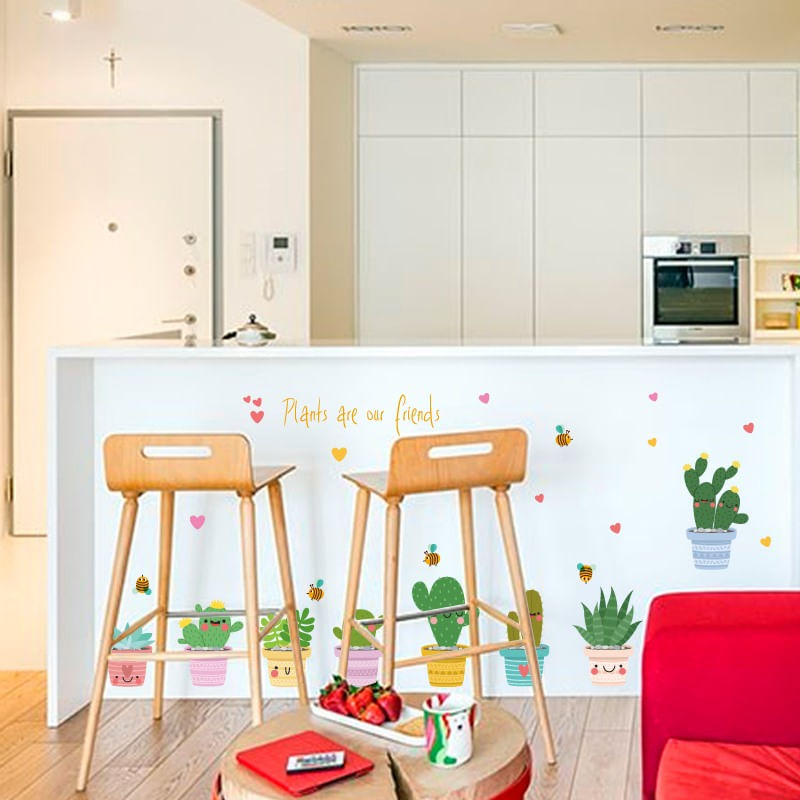 Casa si Gradina - Decoratiuni - Stickere decorative - Sticker decorativ, Cactusi, 115 cm, 816STK - Infinity.ro