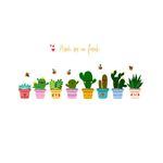 Casa si Gradina - Decoratiuni - Stickere decorative - Sticker decorativ, Cactusi, 115 cm, 816STK - Infinity.ro