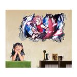 Casa si Gradina - Decoratiuni - Stickere decorative - Sticker decorativ, gaura in perete 3D,  Naruto, 85 cm, 1031STK - Infinity.ro