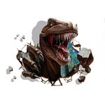 Casa si Gradina - Decoratiuni - Stickere decorative - Sticker decorativ cu Dinozaur, 95 cm, 777STK - Infinity.ro