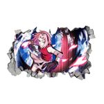 Casa si Gradina - Decoratiuni - Stickere decorative - Sticker decorativ, gaura in perete 3D,  Naruto, 85 cm, 1031STK - Infinity.ro