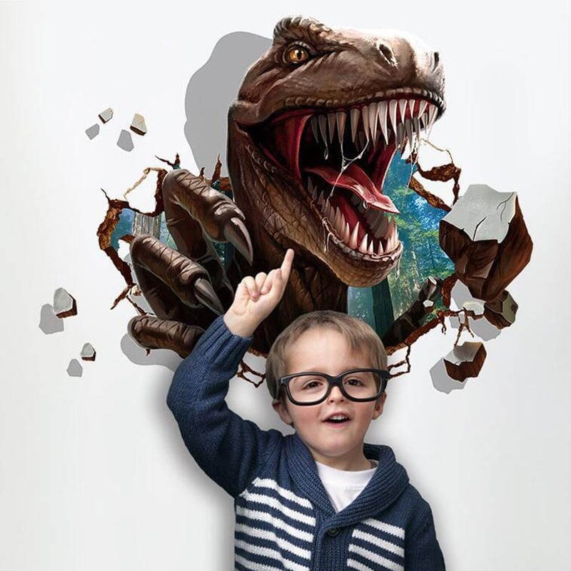 Casa si Gradina - Decoratiuni - Stickere decorative - Sticker decorativ cu Dinozaur, 95 cm, 777STK - Infinity.ro