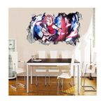 Casa si Gradina - Decoratiuni - Stickere decorative - Sticker decorativ, gaura in perete 3D,  Naruto, 85 cm, 1031STK - Infinity.ro