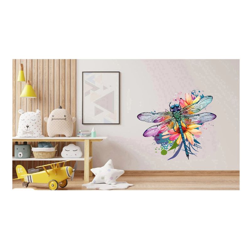 Casa si Gradina - Decoratiuni - Stickere decorative - Sticker decorativ, Libelula, Albastru, 62 cm, 1206STK-3 - Infinity.ro