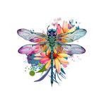 Casa si Gradina - Decoratiuni - Stickere decorative - Sticker decorativ, Libelula, Albastru, 62 cm, 1206STK-3 - Infinity.ro