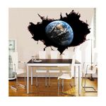 Casa si Gradina - Decoratiuni - Stickere decorative - Sticker decorativ, gaura in perete 3D,  Planeta, 85 cm, 1036STK-2 - Infinity.ro