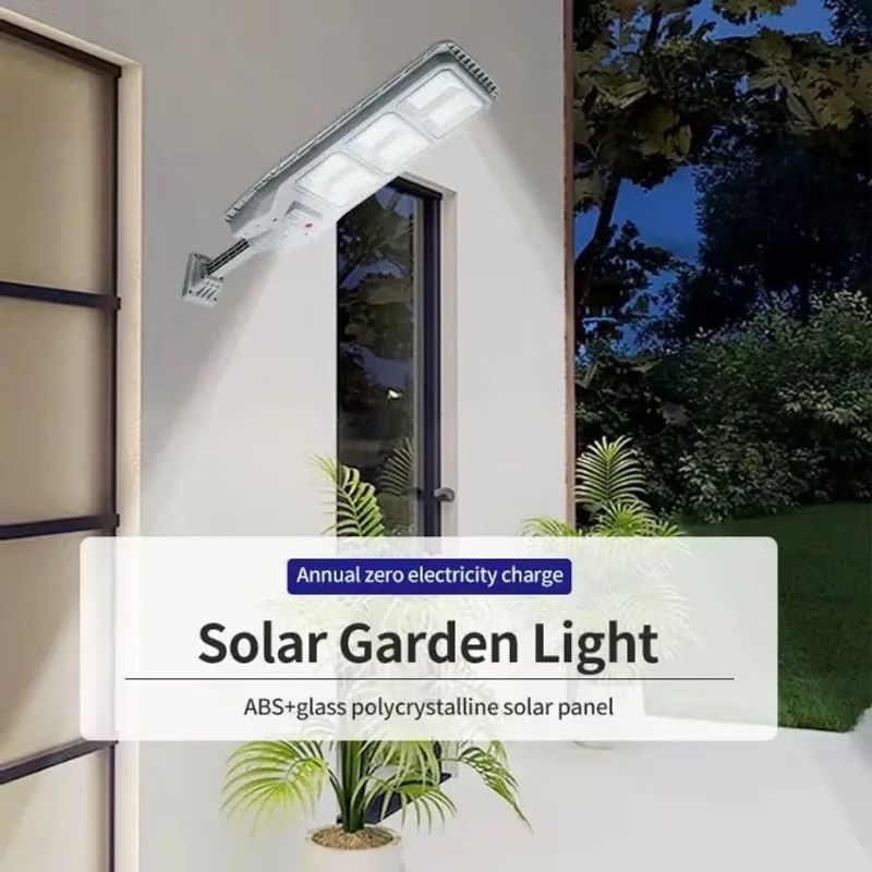 Casa si Gradina - Corpuri si surse de iluminat - Iluminat exterior - Lampi solare - Lampa solara cu telecomanda si suport, 100W, Senzor de miscare, 6000k, 10000lm, IP66 - Infinity.ro