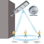 Casa si Gradina - Corpuri si surse de iluminat - Iluminat exterior - Lampi solare - Lampa solara cu telecomanda si suport, 100W, Senzor de miscare, 6000k, 10000lm, IP66 - Infinity.ro