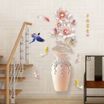 Casa si Gradina - Decoratiuni - Stickere decorative - Sticker decorativ, Vaza cu flori, 120 cm, 762STK - Infinity.ro