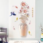 Casa si Gradina - Decoratiuni - Stickere decorative - Sticker decorativ, Vaza cu flori, 120 cm, 762STK - Infinity.ro