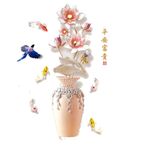 Casa si Gradina - Decoratiuni - Stickere decorative - Sticker decorativ, Vaza cu flori, 120 cm, 762STK - Infinity.ro