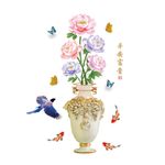 Casa si Gradina - Decoratiuni - Stickere decorative - Sticker decorativ, Vaza cu flori, 110 cm, 764STK - Infinity.ro