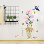 Casa si Gradina - Decoratiuni - Stickere decorative - Sticker decorativ, Vaza cu flori, 110 cm, 764STK - Infinity.ro