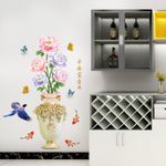 Casa si Gradina - Decoratiuni - Stickere decorative - Sticker decorativ, Vaza cu flori, 110 cm, 764STK - Infinity.ro