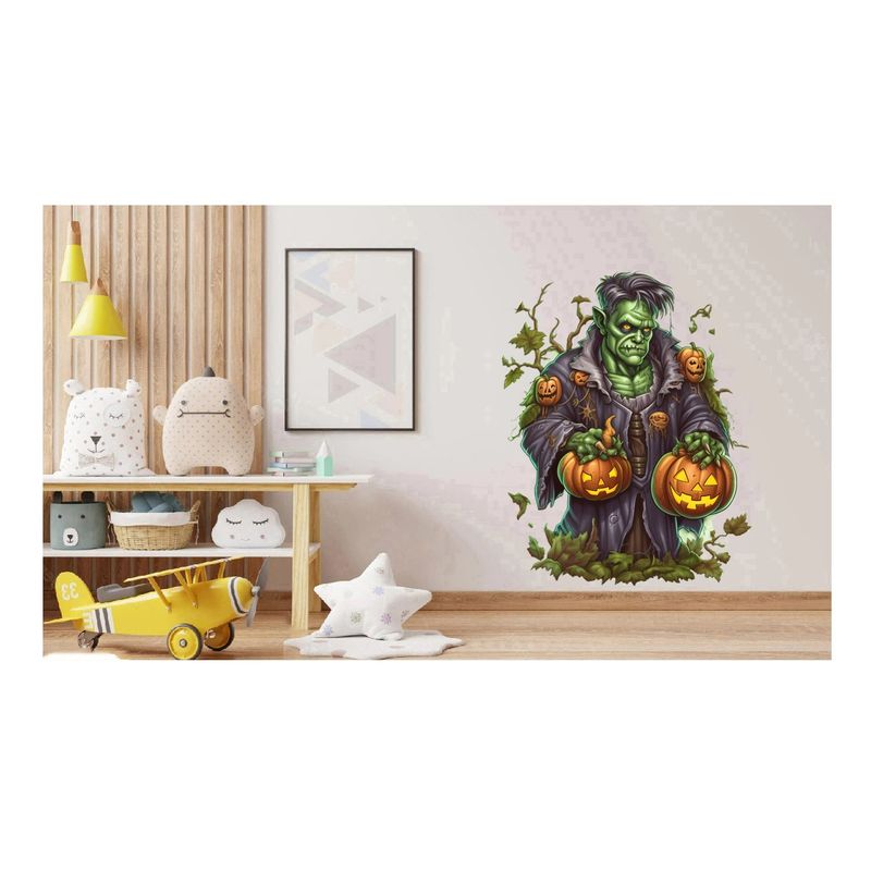 Casa si Gradina - Decoratiuni - Stickere decorative - Sticker decorativ, Halloween, Verde, 80 cm, 1308STK-7 - Infinity.ro