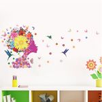 Casa si Gradina - Decoratiuni - Stickere decorative - Sticker decorativ, Girl Butterfly 140 cm, 137STK - Infinity.ro