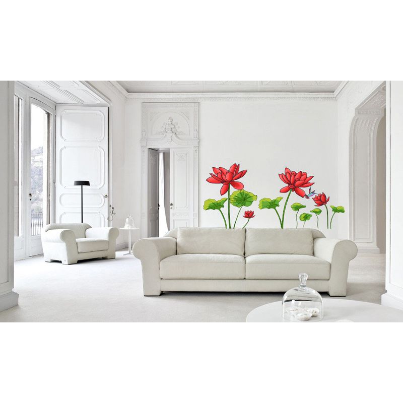 Casa si Gradina - Decoratiuni - Stickere decorative - Sticker decorativ, Flore rosii, 150 cm, 396STK-2 - Infinity.ro