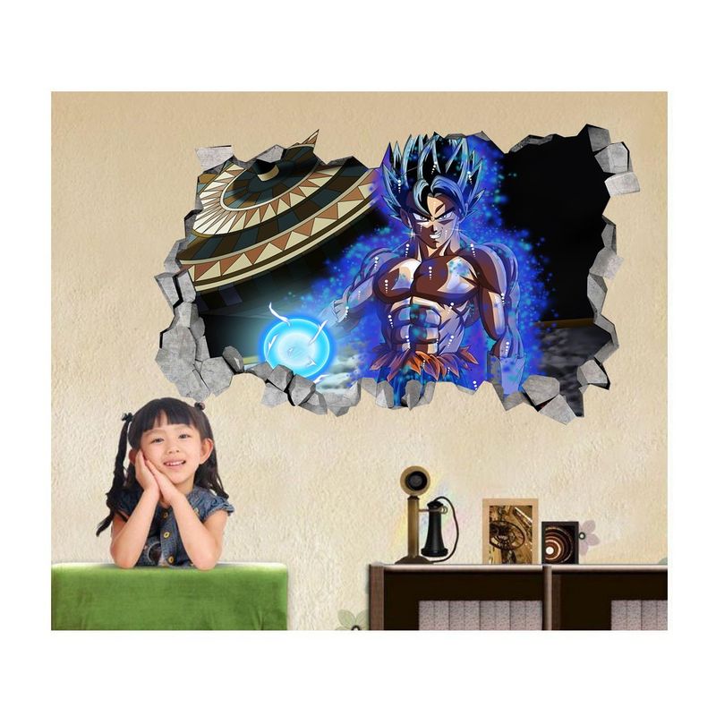 Casa si Gradina - Decoratiuni - Stickere decorative - Sticker decorativ, gaura in perete 3D,  Dragon Ball, 85 cm, 1026STK-2 - Infinity.ro