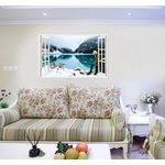 Casa si Gradina - Decoratiuni - Stickere decorative - Sticker decorativ, Fereastra 3D, Lac, 85 cm, 560STK - Infinity.ro