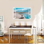 Casa si Gradina - Decoratiuni - Stickere decorative - Sticker decorativ, Fereastra 3D, Munti, 85 cm, 574STK - Infinity.ro