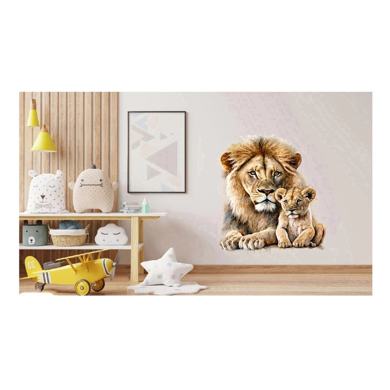 Casa si Gradina - Decoratiuni - Stickere decorative - Sticker decorativ, Leu, Portocaliu, 77 cm, 1213STK - Infinity.ro